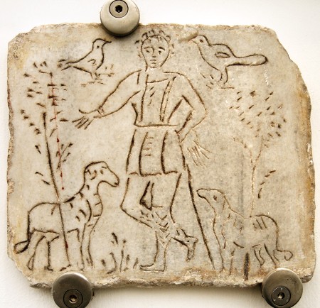 Dobri pastir (4. stol; Muzej Dioklecijanovih term); Leinad-Z Wikimedia